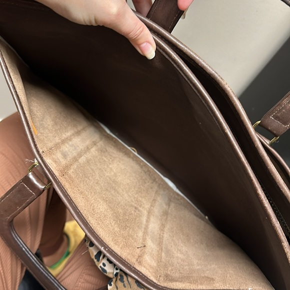 Vintage Brown Coach Leather Briefcase - Picture 9 of 16